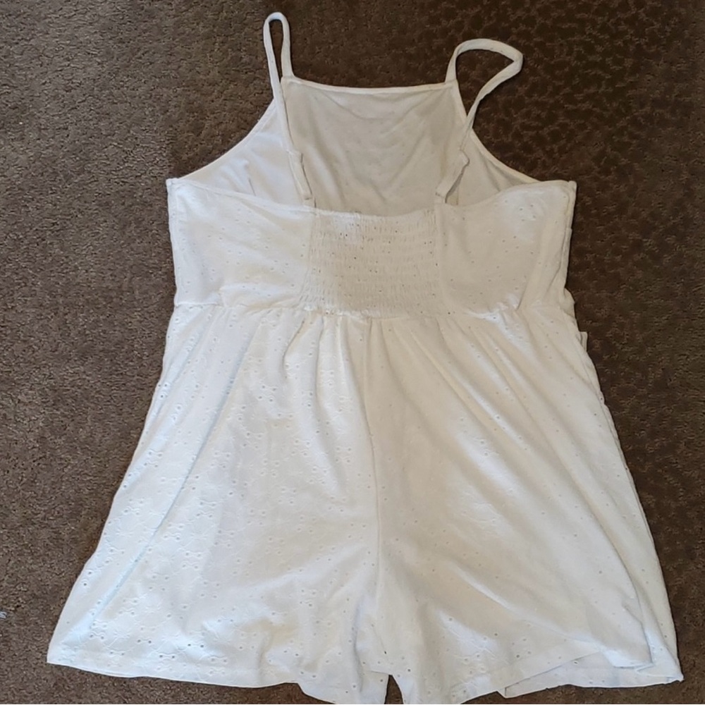 Womens Juniors Wallflower Poly Knit Eyelet Romper Size 1X